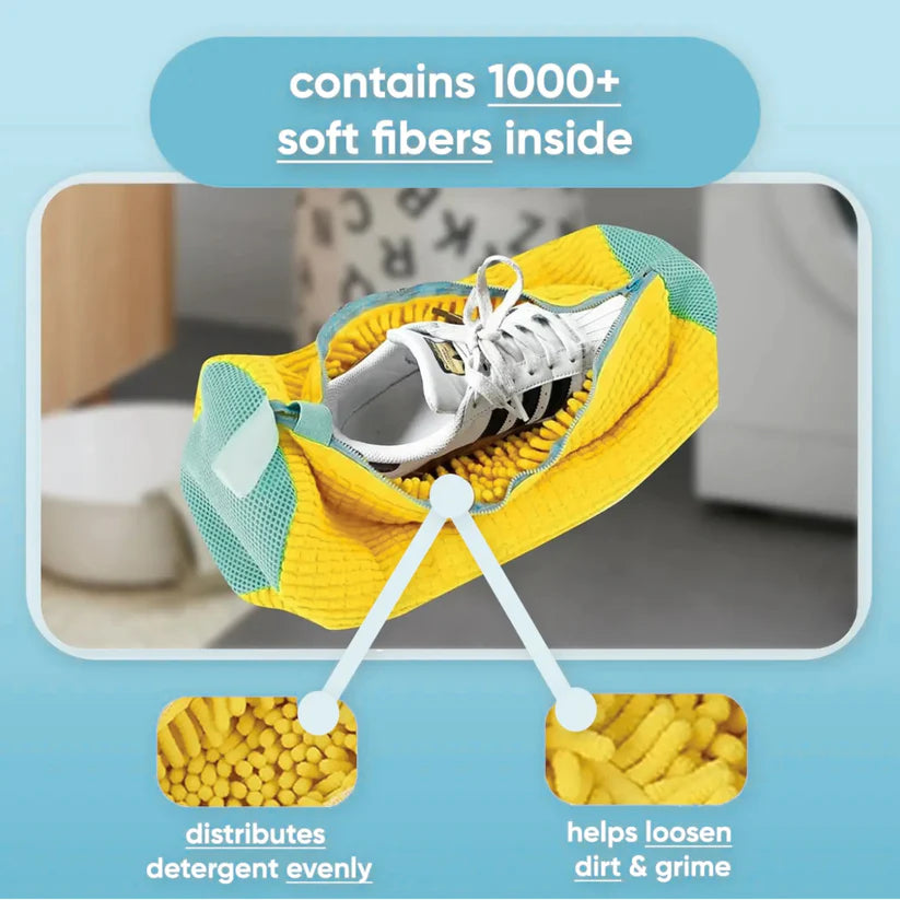 LazyWashOn™ - 360° Deep Cleaning Shoe Bag | At Home Deep Cleaning | Works with any Washing Machine