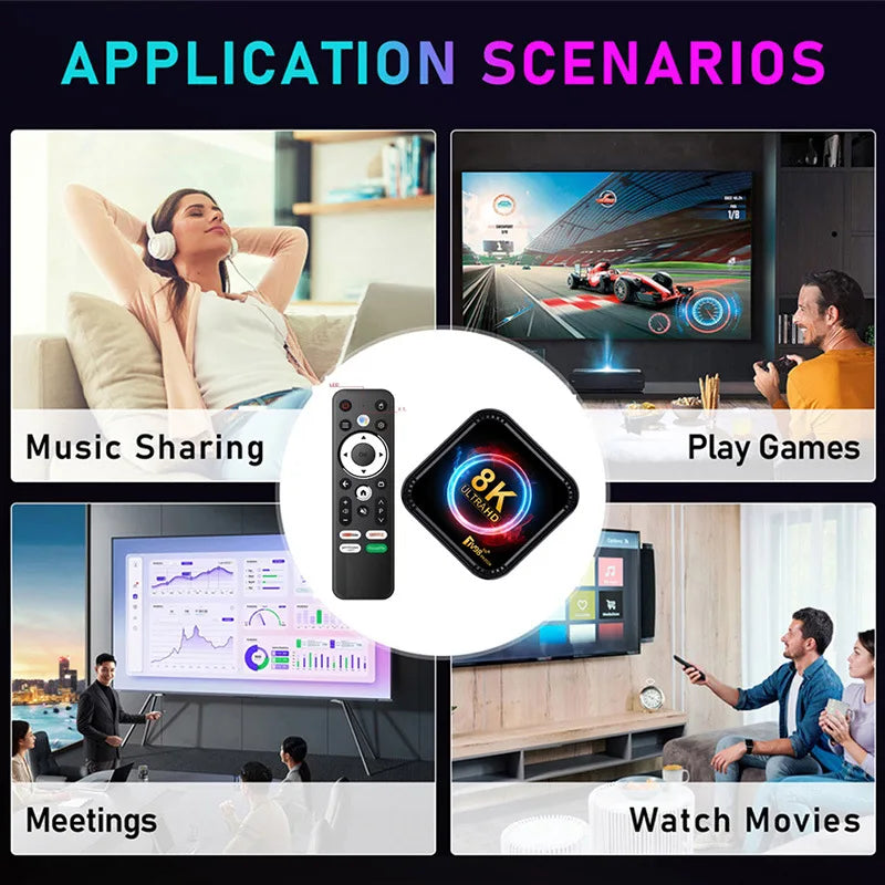 TV98 ATV Ultra HD 8K Smart TV Box Android 13 RK3528 2GB16GB 4GB 32GB/64GB Dual Wifi BT5.0 2.4G&5G Media Player Set Top Box