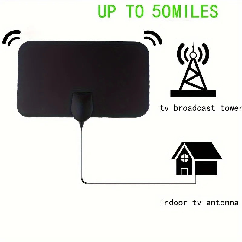 4K 1080p for Smart TV Smart TV Antenna Digital TV Antenna 2023 Latest Portable HD Antenna Indoor Support