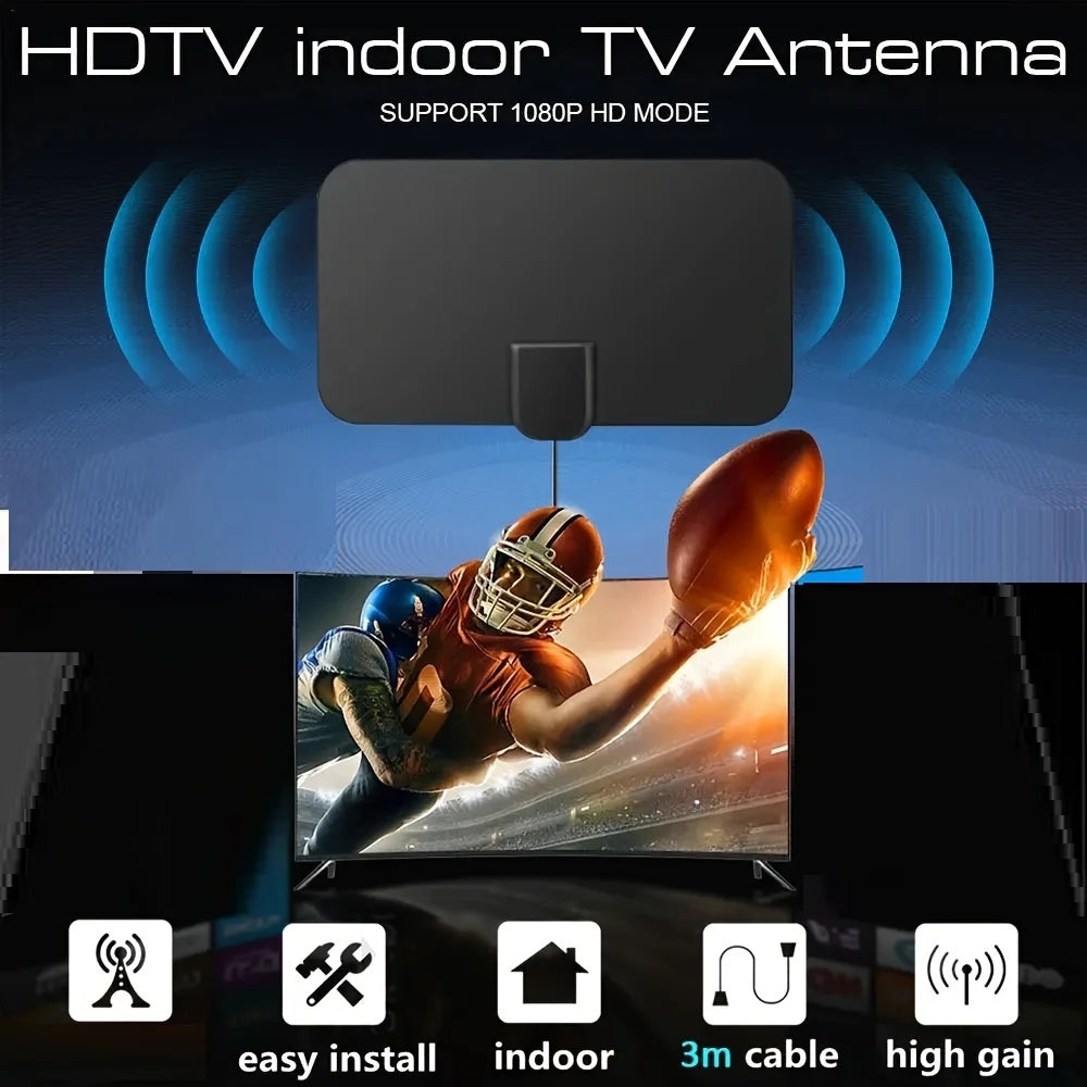 4K 1080p for Smart TV Smart TV Antenna Digital TV Antenna 2023 Latest Portable HD Antenna Indoor Support