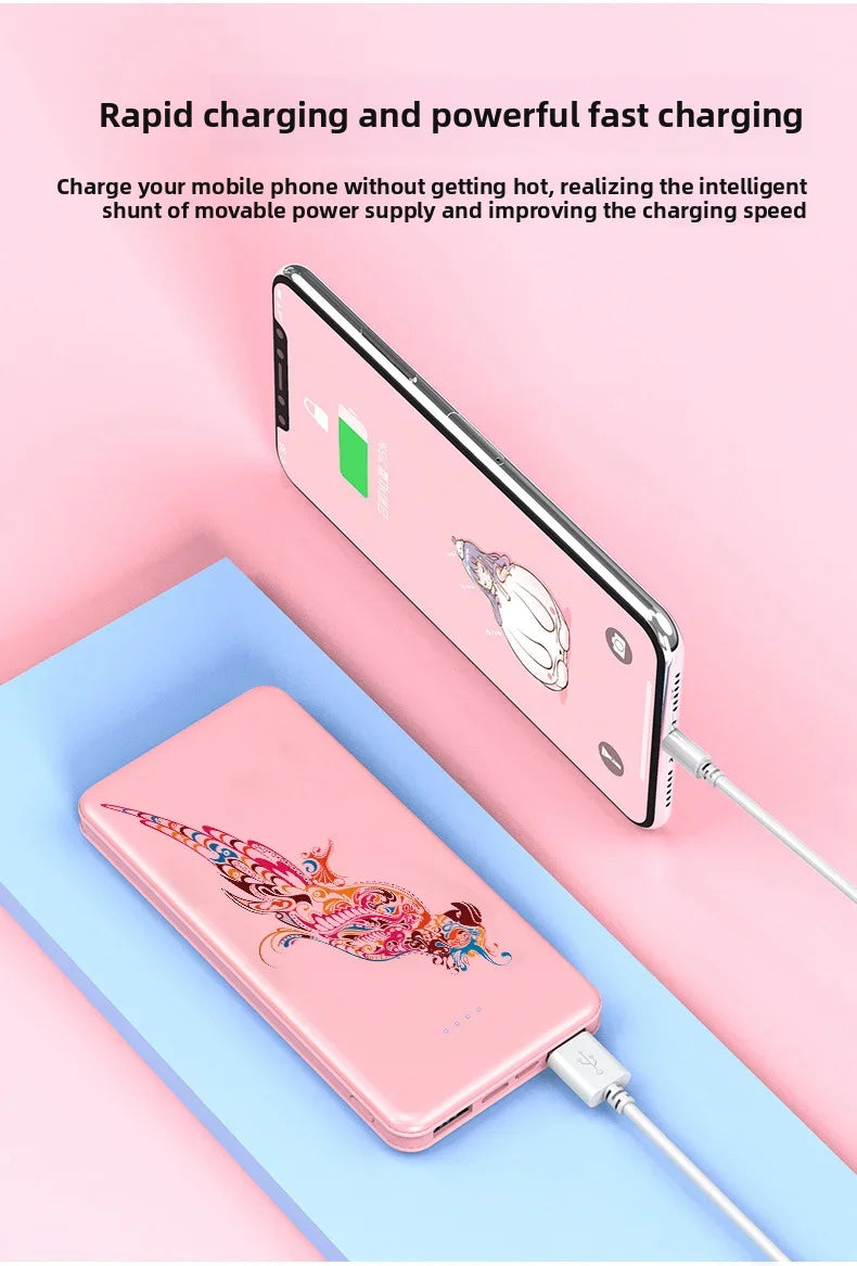 New Portable Power Bank 10W Super Fast Charger 20000mAh Ultra Large Capacity Dual Output Dual Input Design External Battery Pack