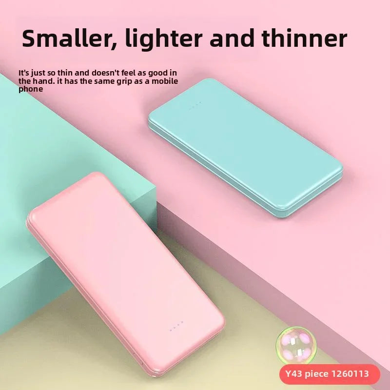 New Portable Power Bank 10W Super Fast Charger 20000mAh Ultra Large Capacity Dual Output Dual Input Design External Battery Pack