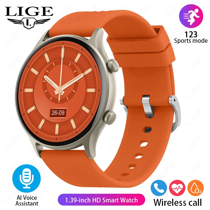 2024 Smart Watch Sports Fitness Tracker Women AI Voice Assistant Calculate Men Waterproof SmartWatch For Android ios Bracelet