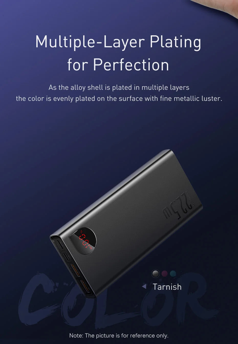 Baseus Power Bank 20000mAh Portable Charger Powerbank 10000mAh External Battery PD 22.5W Fast Charging For iPhone 16 15 Xiaomi