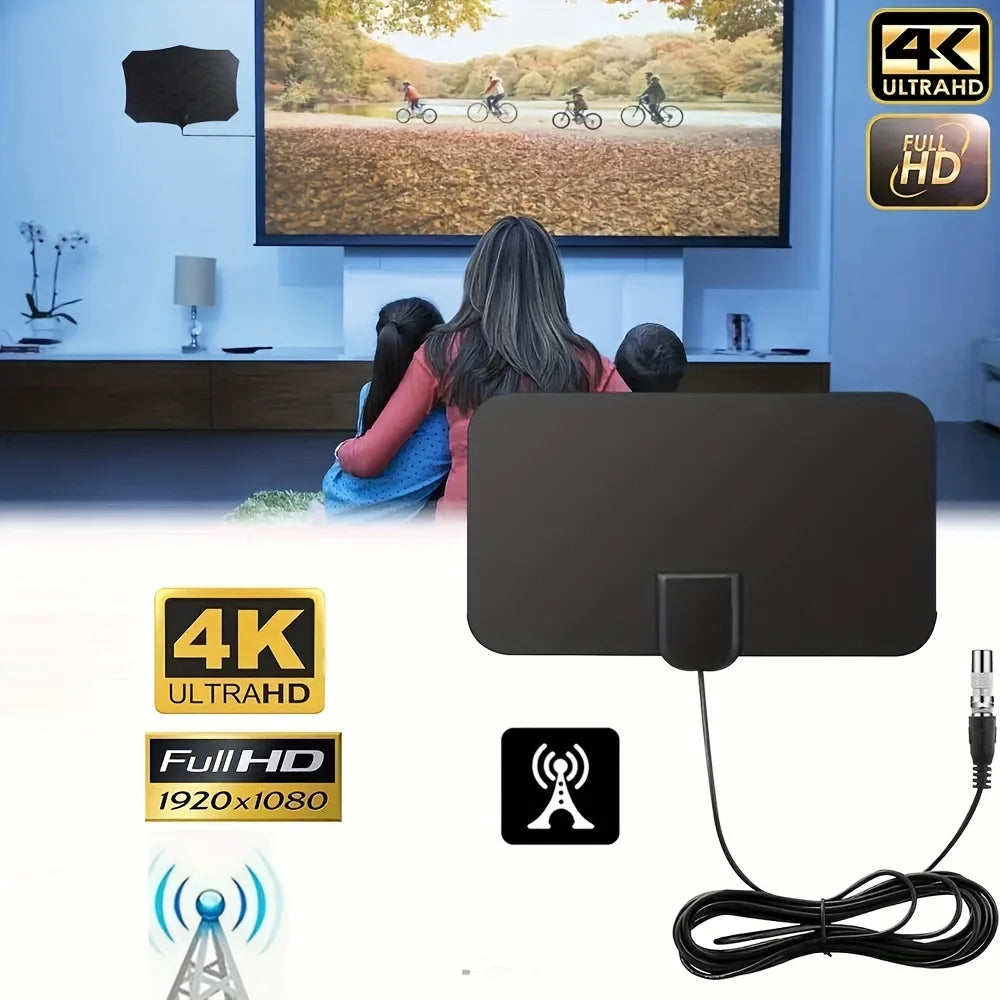 4K 1080p for Smart TV Smart TV Antenna Digital TV Antenna 2023 Latest Portable HD Antenna Indoor Support