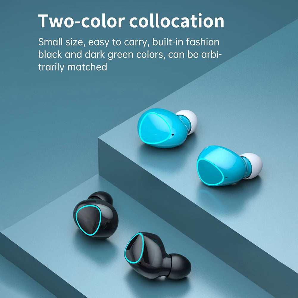 Wireless Headphones Noise Reduction TWS Earphones with Microphone Bluetooth-Compatible 5.1 Couple Earbuds for Double People