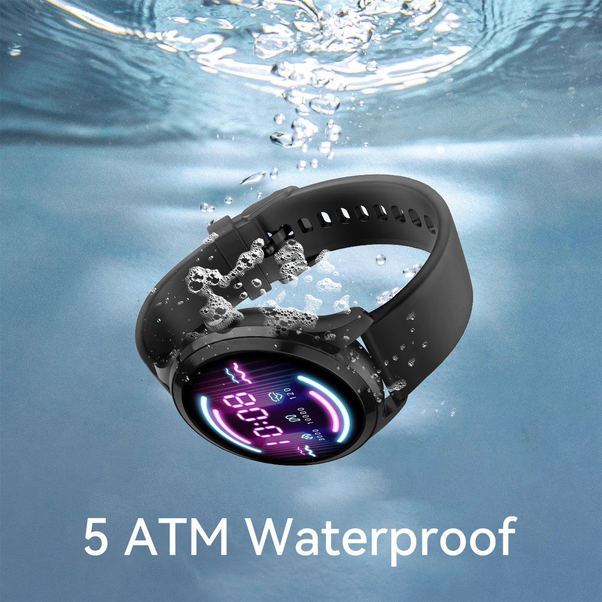 New Fitness Tracker GPS Smart Watch 1.3'' Display Built-in GPS & 5ATM Waterproof /Receive Phone Calls Smartwatch