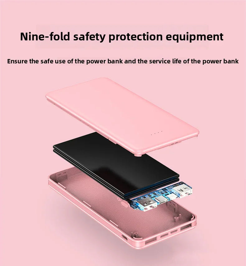 New Portable Power Bank 10W Super Fast Charger 20000mAh Ultra Large Capacity Dual Output Dual Input Design External Battery Pack