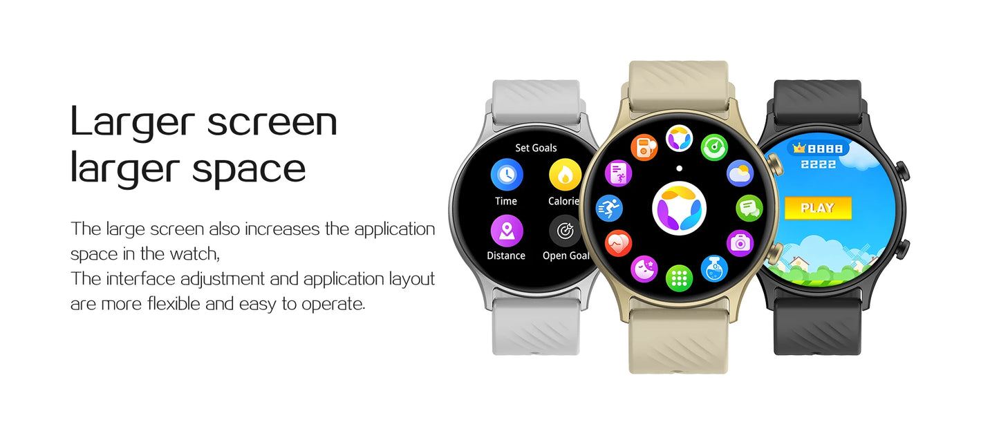2024 Smart Watch Sports Fitness Tracker Women AI Voice Assistant Calculate Men Waterproof SmartWatch For Android ios Bracelet