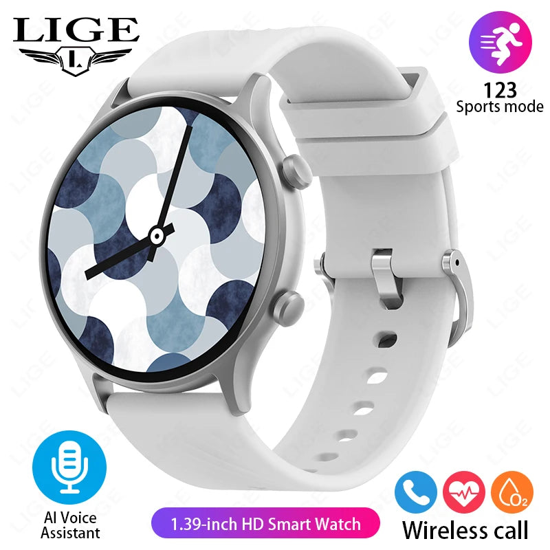 2024 Smart Watch Sports Fitness Tracker Women AI Voice Assistant Calculate Men Waterproof SmartWatch For Android ios Bracelet