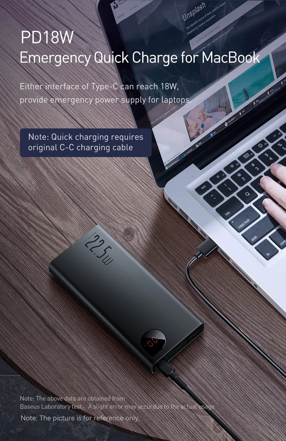 Baseus Power Bank 20000mAh Portable Charger Powerbank 10000mAh External Battery PD 22.5W Fast Charging For iPhone 16 15 Xiaomi