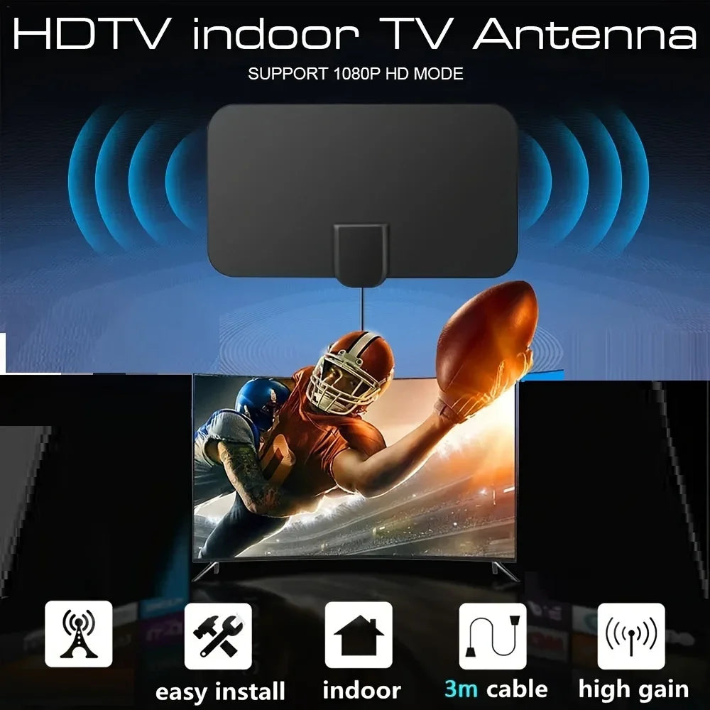4K 1080p for Smart TV Smart TV Antenna Digital TV Antenna 2023 Latest Portable HD Antenna Indoor Support