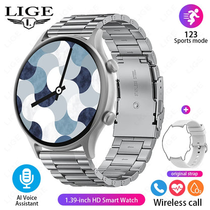 2024 Smart Watch Sports Fitness Tracker Women AI Voice Assistant Calculate Men Waterproof SmartWatch For Android ios Bracelet