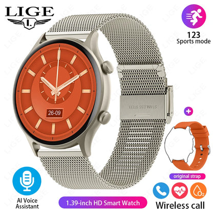 2024 Smart Watch Sports Fitness Tracker Women AI Voice Assistant Calculate Men Waterproof SmartWatch For Android ios Bracelet