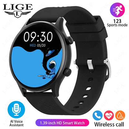 2024 Smart Watch Sports Fitness Tracker Women AI Voice Assistant Calculate Men Waterproof SmartWatch For Android ios Bracelet
