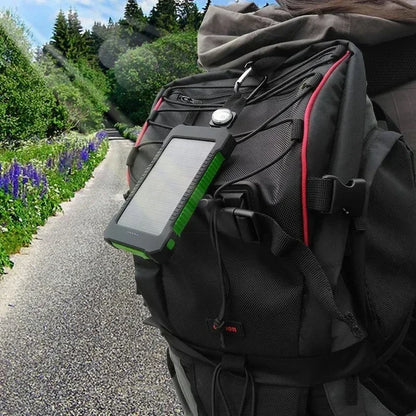 Solar Power Bank 10000mah Portable Waterproof External Battery Powerbank 20000 mah Phone Charger LED PoverBank For iphone huawei