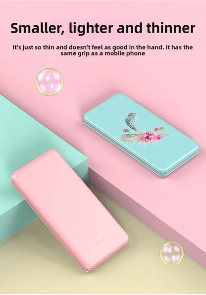 New Portable Power Bank 10W Super Fast Charger 20000mAh Ultra Large Capacity Dual Output Dual Input Design External Battery Pack