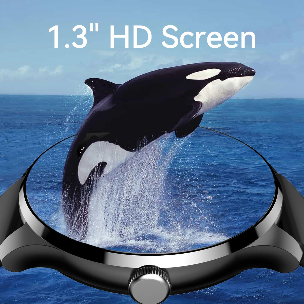 New Fitness Tracker GPS Smart Watch 1.3'' Display Built-in GPS & 5ATM Waterproof /Receive Phone Calls Smartwatch